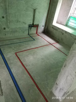 【上海拾派空间设计】朗诗未来树水电施工中