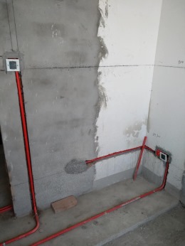 【上海拾派空间设计】滴水湖馨苑水电施工中