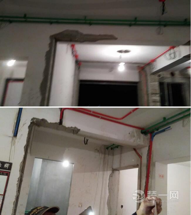 上海装修公司中星海上名豪苑三房装修 泥木施工过程