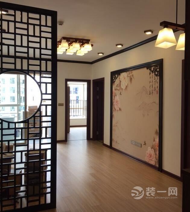 75平新中式装修施工现场